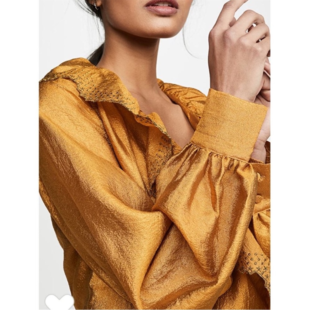 Stine Goya Steffi Gold Wrap Dress - Picture 14 of 14